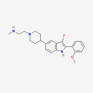 2-{4-[3-Fluoro-2-(2-Methoxyphenyl)-1h-Indol-5-Yl] Piperidin-1-Yl}-N-Methylethanamine