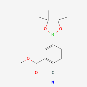 Methyl 2-cyano-5-(4,4,5,5-tetramethyl-1,3,2-dioxaborolan-2-yl)benzoate