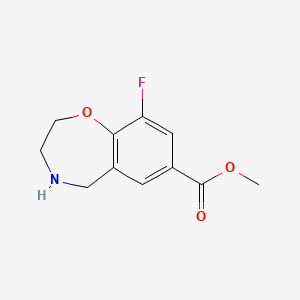 Methyl 9-fluoro-2,3,4,5-tetrahydro-1,4-benzoxazepine-7-carboxylate