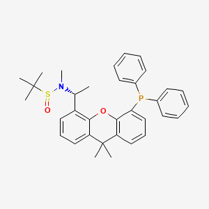 (R)-N-((R)-1-(5-(Diphenylphosphanyl)-9,9-dimethyl-9H-xanthen-4-yl)ethyl)-N,2-dimethylpropane-2-sulfinamide