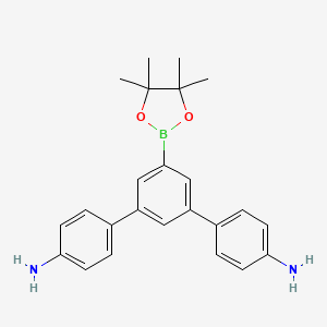 4-[3-(4-aminophenyl)-5-(4,4,5,5-tetramethyl-1,3,2-dioxaborolan-2-yl)phenyl]aniline