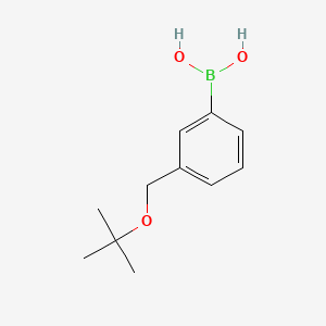 molecular formula C11H17BO3 B1364681 3-叔丁氧甲基苯基硼酸 CAS No. 858364-78-0