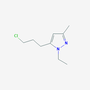 5-(3-Chloropropyl)-1-ethyl-3-methyl-1h-pyrazole