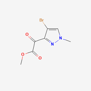 methyl2-(4-bromo-1-methyl-1H-pyrazol-3-yl)-2-oxoacetate