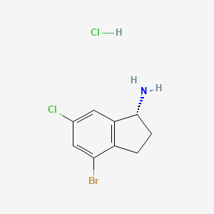 (R)-4-Bromo-6-chloro-2,3-dihydro-1H-inden-1-amine hydrochloride