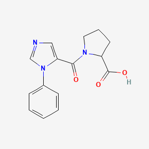 1-(1-phenyl-1H-imidazole-5-carbonyl)pyrrolidine-2-carboxylic acid