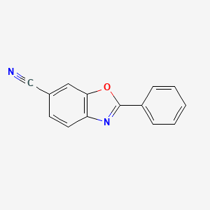 molecular formula C14H8N2O B13646879 2-Phenylbenzo[d]oxazole-6-carbonitrile 