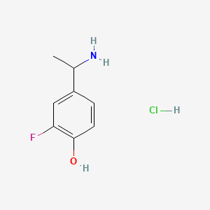 4-(1-Aminoethyl)-2-fluorophenol hydrochloride