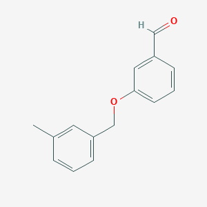 molecular formula C15H14O2 B1364689 3-[(3-Methylbenzyl)oxy]benzaldehyde CAS No. 590354-44-2