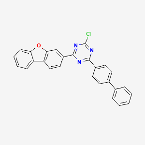 2-([1,1'-Biphenyl]-4-yl)-4-chloro-6-(dibenzo[b,d]furan-3-yl)-1,3,5-triazine