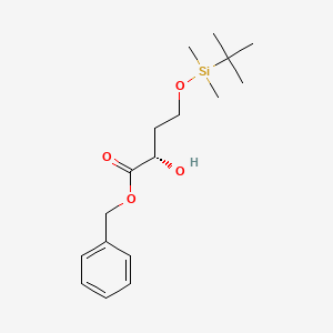 molecular formula C17H28O4Si B13646909 (S)-Benzyl 4-((tert-butyldimethylsilyl)oxy)-2-hydroxybutanoate 