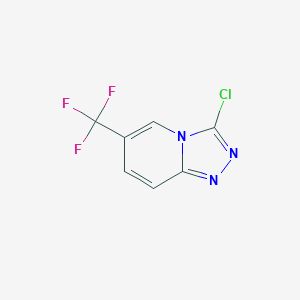 molecular formula C7H3ClF3N3 B13646924 3-Chloro-6-(trifluoromethyl)-[1,2,4]triazolo[4,3-a]pyridine 