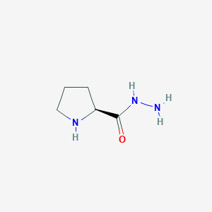 molecular formula C5H11N3O B13646934 (2S)-Pyrrolidine-2-carbohydrazide 