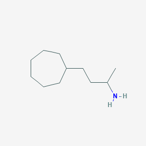 molecular formula C11H23N B13646939 4-Cycloheptylbutan-2-amine 