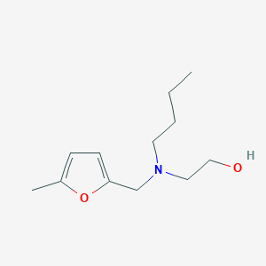 molecular formula C12H21NO2 B13646947 2-(Butyl((5-methylfuran-2-yl)methyl)amino)ethan-1-ol 