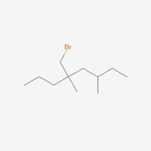 molecular formula C11H23Br B13646954 5-(Bromomethyl)-3,5-dimethyloctane 