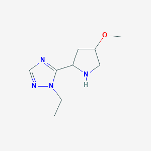 1-Ethyl-5-(4-methoxypyrrolidin-2-yl)-1h-1,2,4-triazole