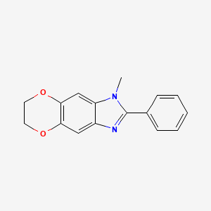 3-methyl-2-phenyl-6,7-dihydro-[1,4]dioxino[2,3-f]benzimidazole