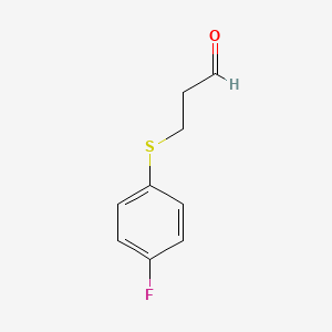 3-((4-Fluorophenyl)thio)propanal