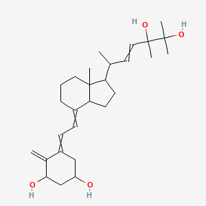 5-[2-[1-(5,6-dihydroxy-5,6-dimethylhept-3-en-2-yl)-7a-methyl-2,3,3a,5,6,7-hexahydro-1H-inden-4-ylidene]ethylidene]-4-methylidenecyclohexane-1,3-diol