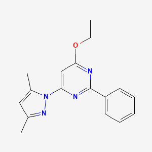 4-(3,5-Dimethyl-1H-pyrazol-1-yl)-6-ethoxy-2-phenylpyrimidine