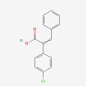 molecular formula C15H11ClO2 B1364715 2-(4-Chlorophenyl)-3-phenylprop-2-enoic acid 