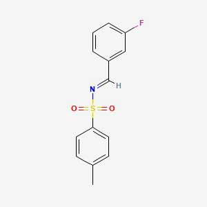 molecular formula C14H12FNO2S B13647169 N-(3-Fluorobenzylidene)-4-methylbenzenesulfonamide 