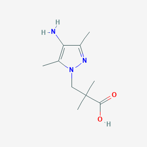 3-(4-Amino-3,5-dimethyl-1h-pyrazol-1-yl)-2,2-dimethylpropanoic acid