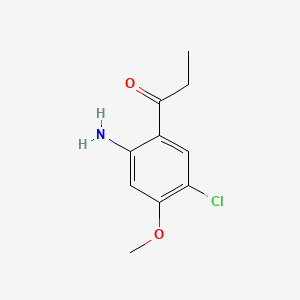 1-(2-Amino-5-chloro-4-methoxyphenyl)propan-1-one