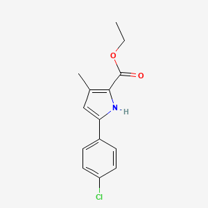 Ethyl 5-(4-chlorophenyl)-3-methyl-1H-pyrrole-2-carboxylate