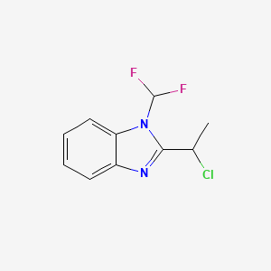 2-(1-chloroethyl)-1-(difluoromethyl)-1H-benzimidazole