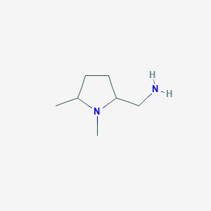 molecular formula C7H16N2 B13647207 (1,5-Dimethylpyrrolidin-2-yl)methanamine CAS No. 129231-15-8