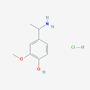 4-(1-Aminoethyl)-2-methoxyphenol hydrochloride