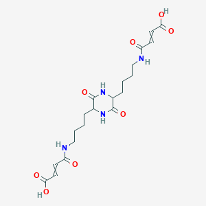 molecular formula C20H28N4O8 B13647233 2,5-Diketo-3,6-di(4-succinylaminobutyl) piperazine 