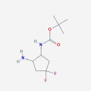 tert-butyl N-[(1S,2R)-2-amino-4,4-difluorocyclopentyl]carbamate