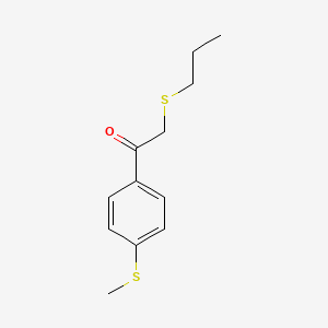 1-(4-(Methylthio)phenyl)-2-(propylthio)ethan-1-one