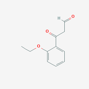 molecular formula C11H12O3 B13647301 3-(2-Ethoxyphenyl)-3-oxopropanal 