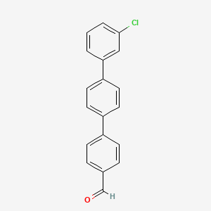 4-[4-(3-chlorophenyl)phenyl]benzaldehyde