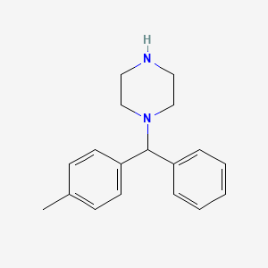 molecular formula C18H22N2 B1364734 [(4-Methylphenyl)phenylmethyl]piperazine CAS No. 68240-63-1