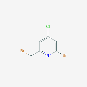 2-Bromo-6-(bromomethyl)-4-chloropyridine