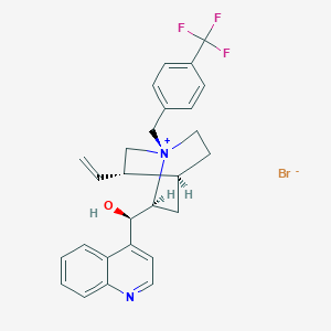 (1S,2S,4S,5S)-2-((R)-Hydroxy(quinolin-4-yl)methyl)-1-(4-(trifluoromethyl)benzyl)-5-vinylquinuclidin-1-ium bromide