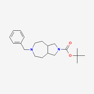 Tert-butyl 6-benzyl-1,3,3a,4,5,7,8,8a-octahydropyrrolo[3,4-d]azepine-2-carboxylate