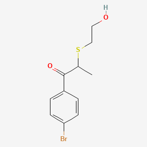 1-(4-Bromophenyl)-2-((2-hydroxyethyl)thio)propan-1-one