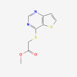 Methyl2-{thieno[3,2-d]pyrimidin-4-ylsulfanyl}acetate