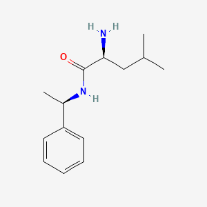 (S)-2-Amino-4-methyl-N-((R)-1-phenylethyl)pentanamide