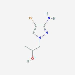 1-(3-amino-4-bromo-1H-pyrazol-1-yl)propan-2-ol