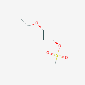 (1R,3S)-3-ethoxy-2,2-dimethylcyclobutyl methanesulfonate