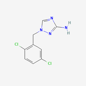 molecular formula C9H8Cl2N4 B13647568 1-(2,5-Dichlorobenzyl)-1h-1,2,4-triazol-3-amine 