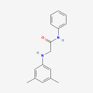 molecular formula C16H18N2O B13647619 Acetamide, 2-[(3,5-dimethylphenyl)amino]-N-phenyl- CAS No. 61545-23-1