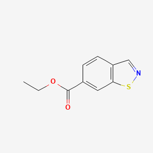 molecular formula C10H9NO2S B13647622 Ethyl benzo[d]isothiazole-6-carboxylate 